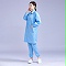 防靜電大褂  網格藍色 防護服  無塵服